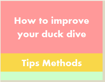 Learn to duck dive-Basic methods