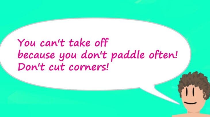 Cause of surfing takeoff failure (10) -Because you stopped paddling in the middle. A minimum of 10 paddles are required.